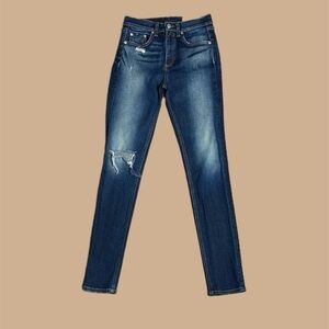 Rag & Bone Women’s High Rise Skinny Jeans Distressed in Mateos Sz 26